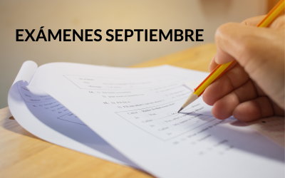 FECHAS EXÁMENES SEPTIEMBRE 2019