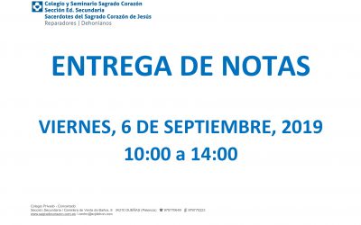 ENTREGA DE NOTAS SEPTIEMBRE