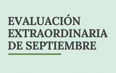 HORARIO EXÁMENES DE SEPTIEMBRE 2020