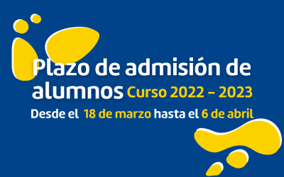 ABIERTO PLAZO DE ADMISIÓN DE ALUMNOS